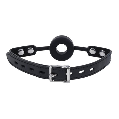 EDGE Silicone Ring Gag - Black Mouth Restraint - SS98053