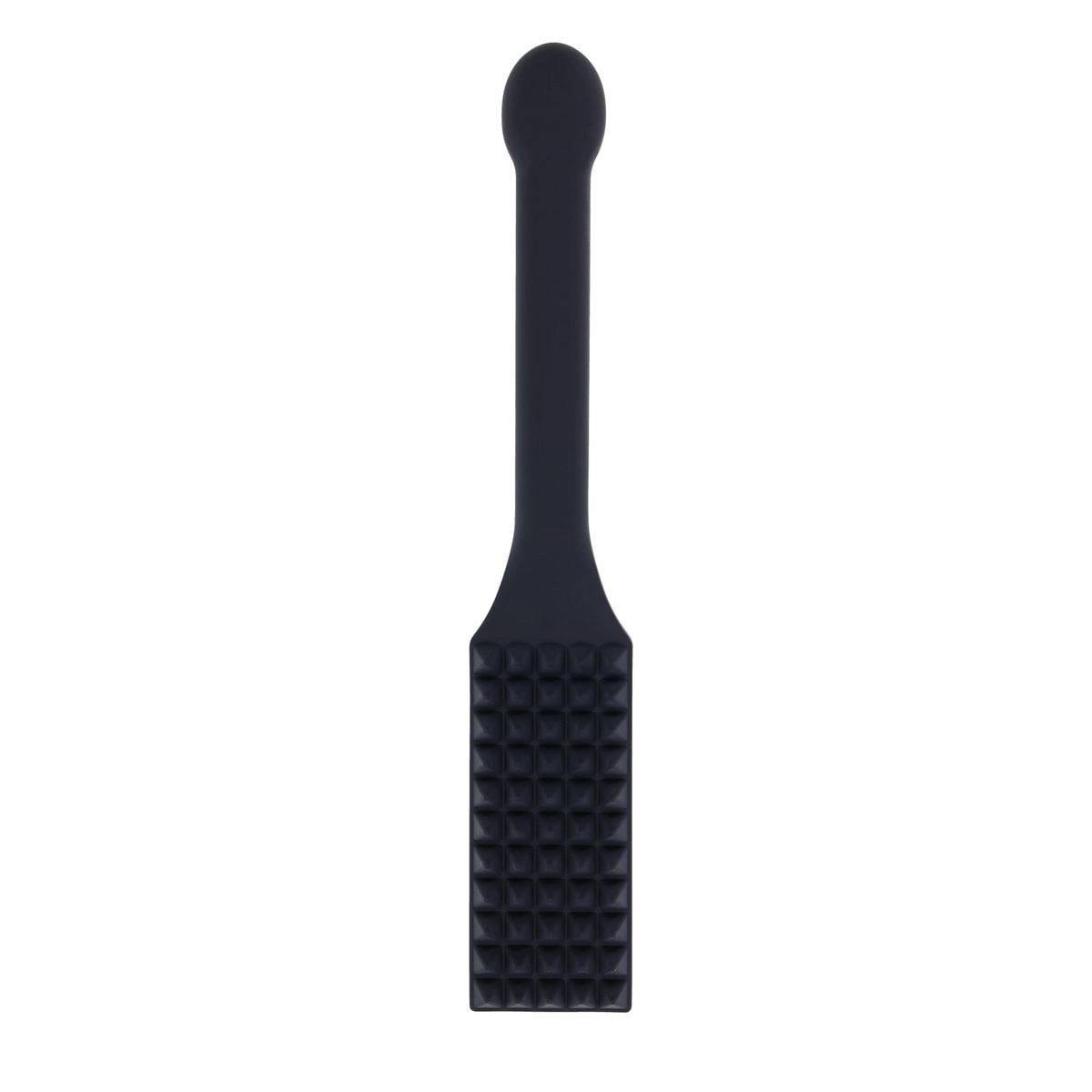 EDGE Spiked Silicone Paddle - Black Spanking Paddle with Insertable Handle - SS98054