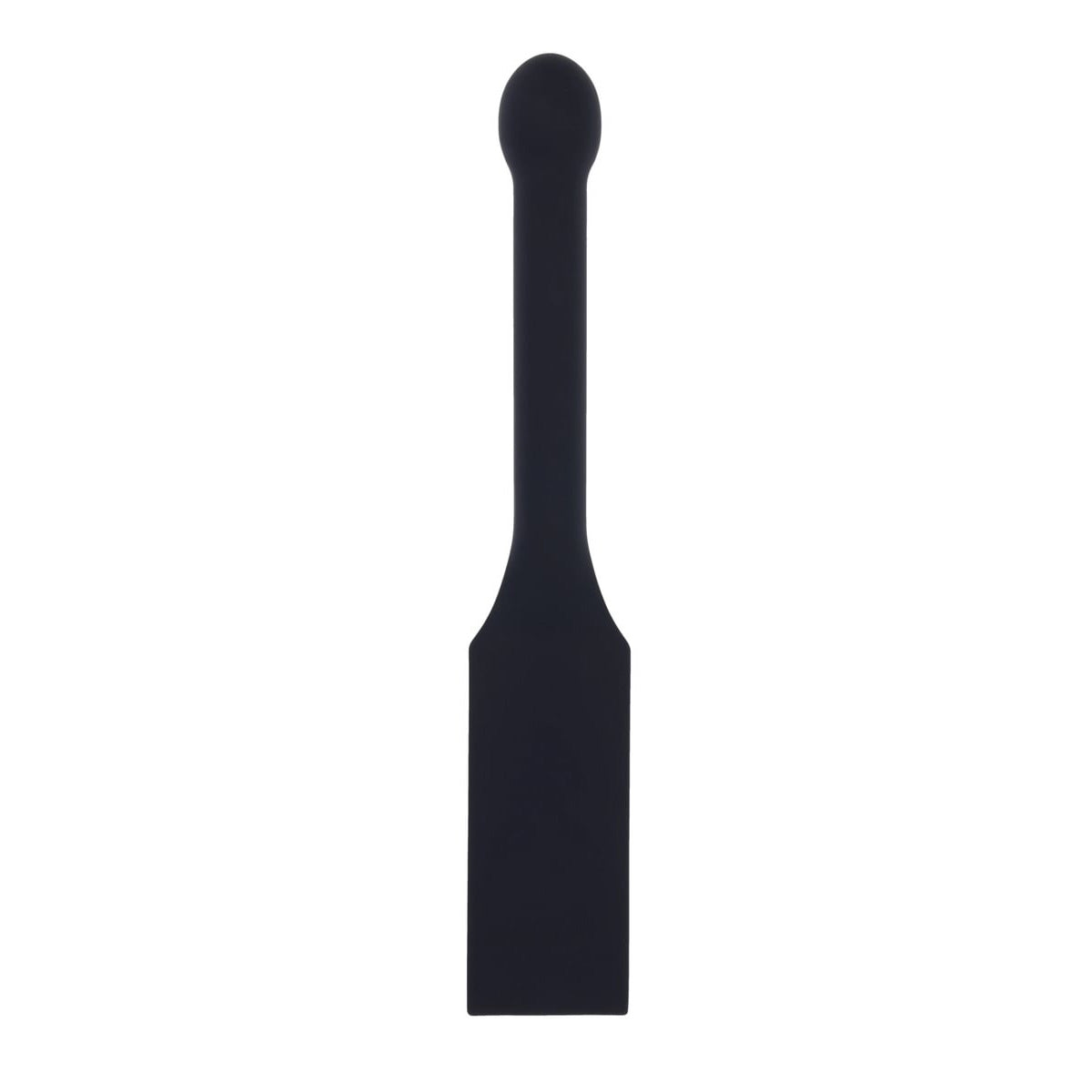 EDGE Spiked Silicone Paddle - Black Spanking Paddle with Insertable Handle - SS98054