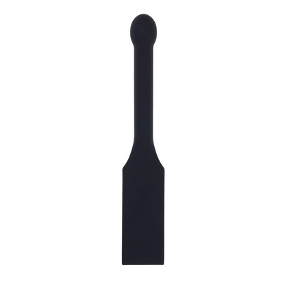 EDGE Spiked Silicone Paddle - Black Spanking Paddle with Insertable Handle - SS98054