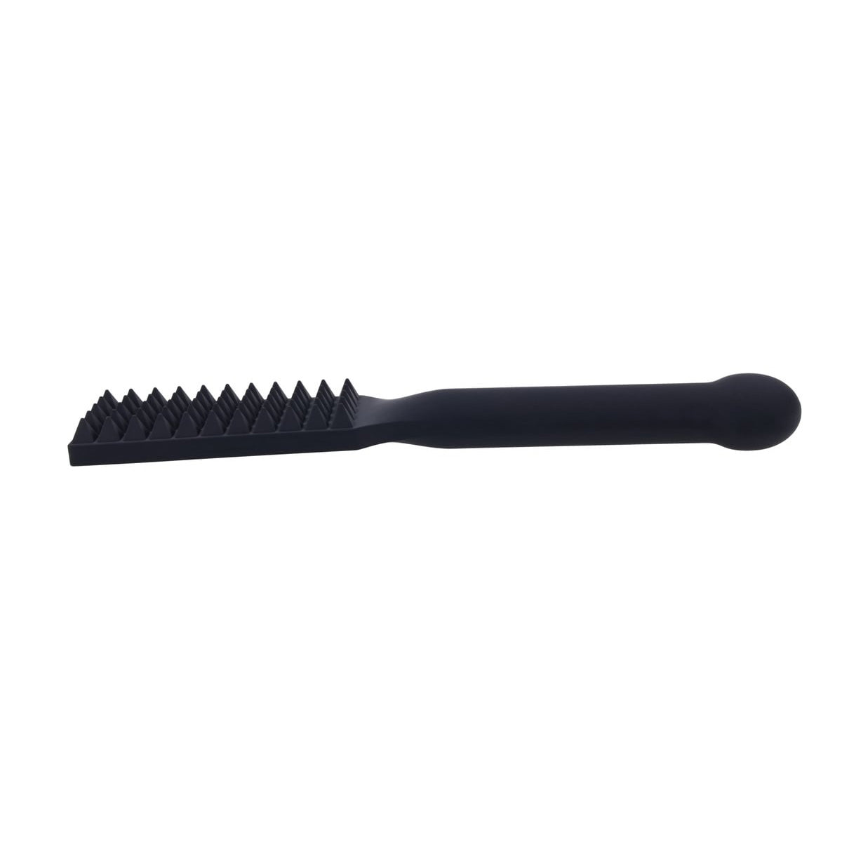 EDGE Spiked Silicone Paddle - Black Spanking Paddle with Insertable Handle - SS98054