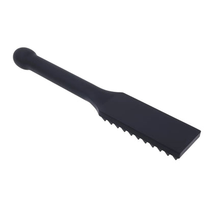 EDGE Spiked Silicone Paddle - Black Spanking Paddle with Insertable Handle - SS98054