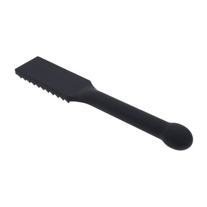 EDGE Spiked Silicone Paddle - Black Spanking Paddle with Insertable Handle - SS98054