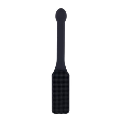 EDGE Pins & Needles Silicone Paddle - Black Spanking Paddle with Insertable Handle - SS98055