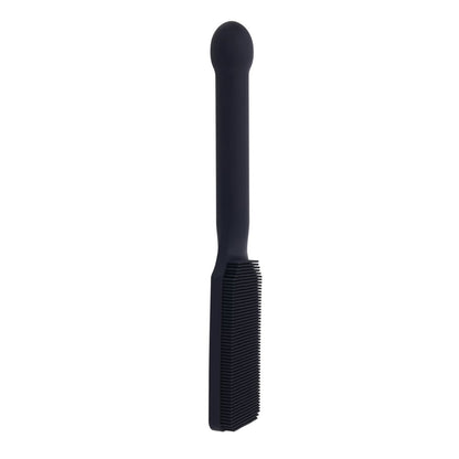 EDGE Pins & Needles Silicone Paddle - Black Spanking Paddle with Insertable Handle - SS98055