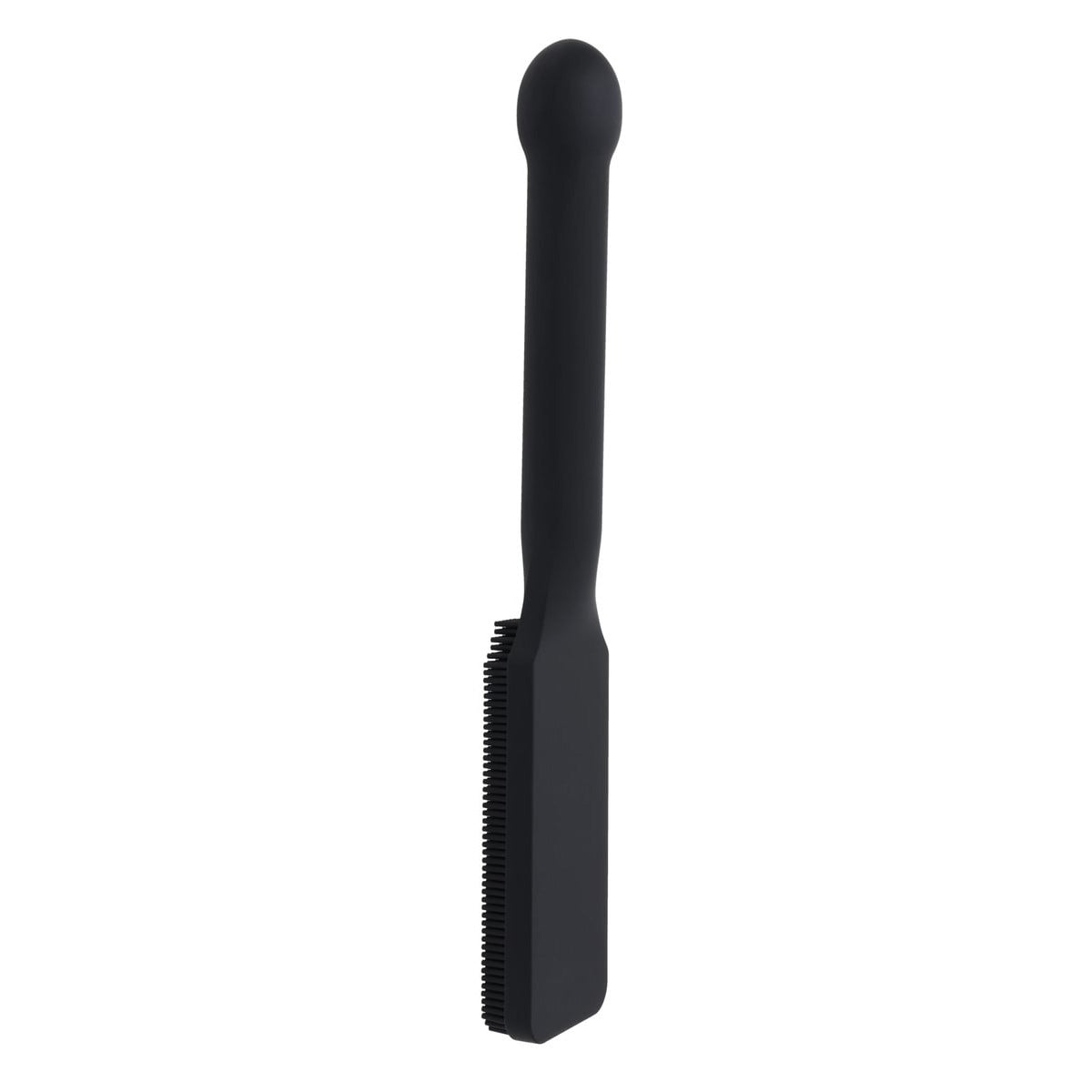 EDGE Pins & Needles Silicone Paddle - Black Spanking Paddle with Insertable Handle - SS98055