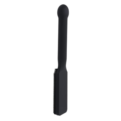 EDGE Pins & Needles Silicone Paddle - Black Spanking Paddle with Insertable Handle - SS98055