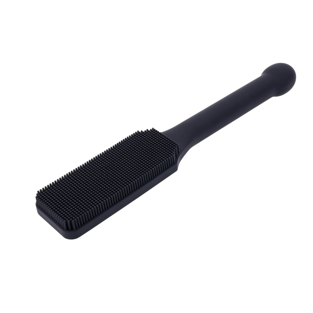 EDGE Pins & Needles Silicone Paddle - Black Spanking Paddle with Insertable Handle - SS98055