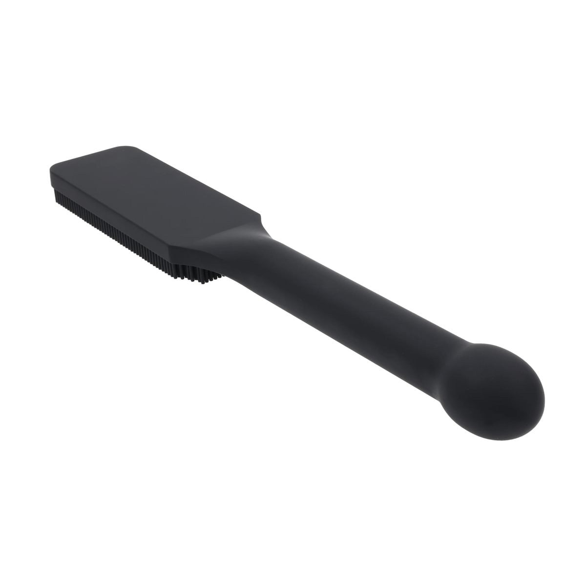 EDGE Pins & Needles Silicone Paddle - Black Spanking Paddle with Insertable Handle - SS98055