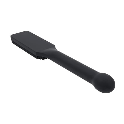 EDGE Pins & Needles Silicone Paddle - Black Spanking Paddle with Insertable Handle - SS98055