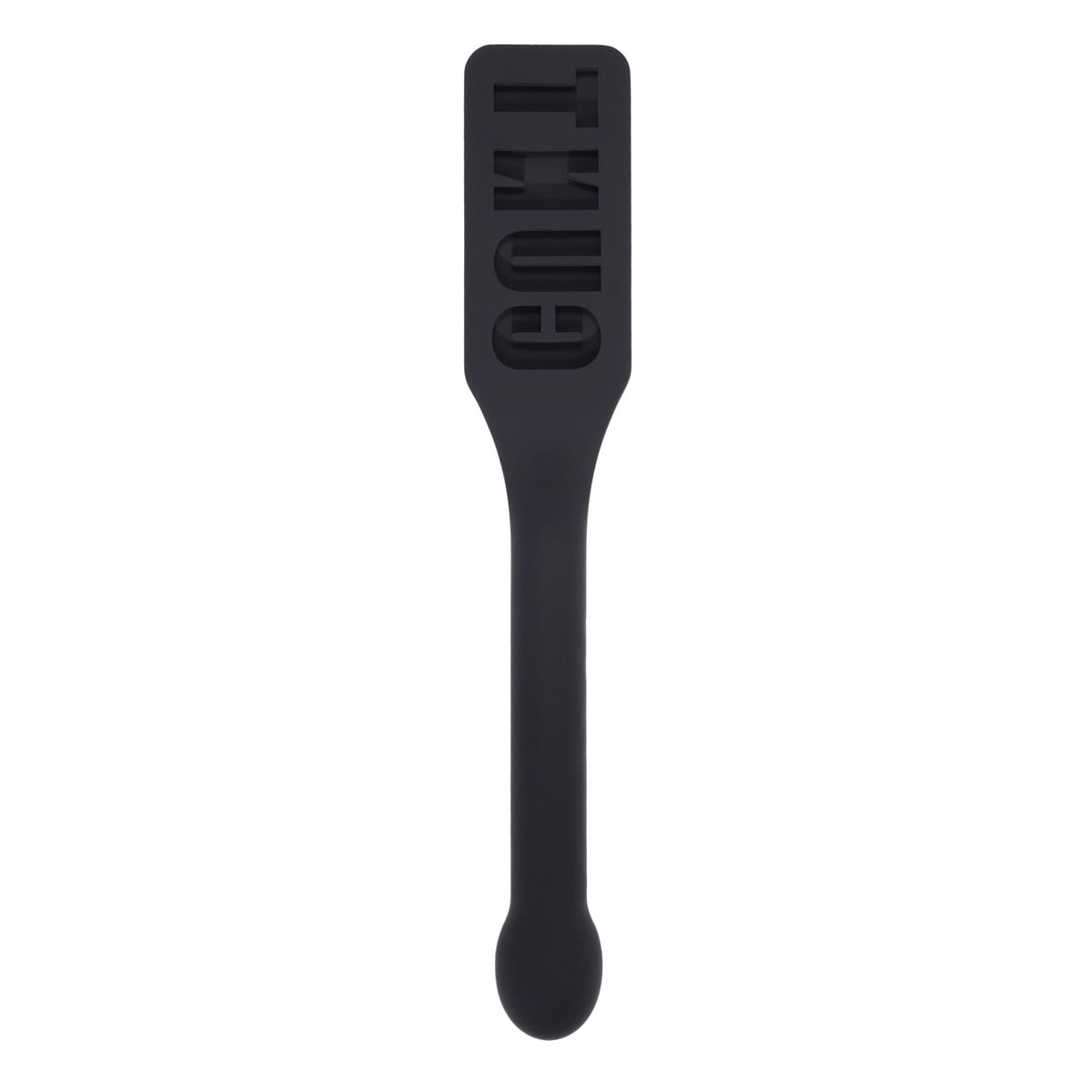EDGE CUNT Silicone Paddle - Black Silicone Paddle with Insertable Handle - SS98056
