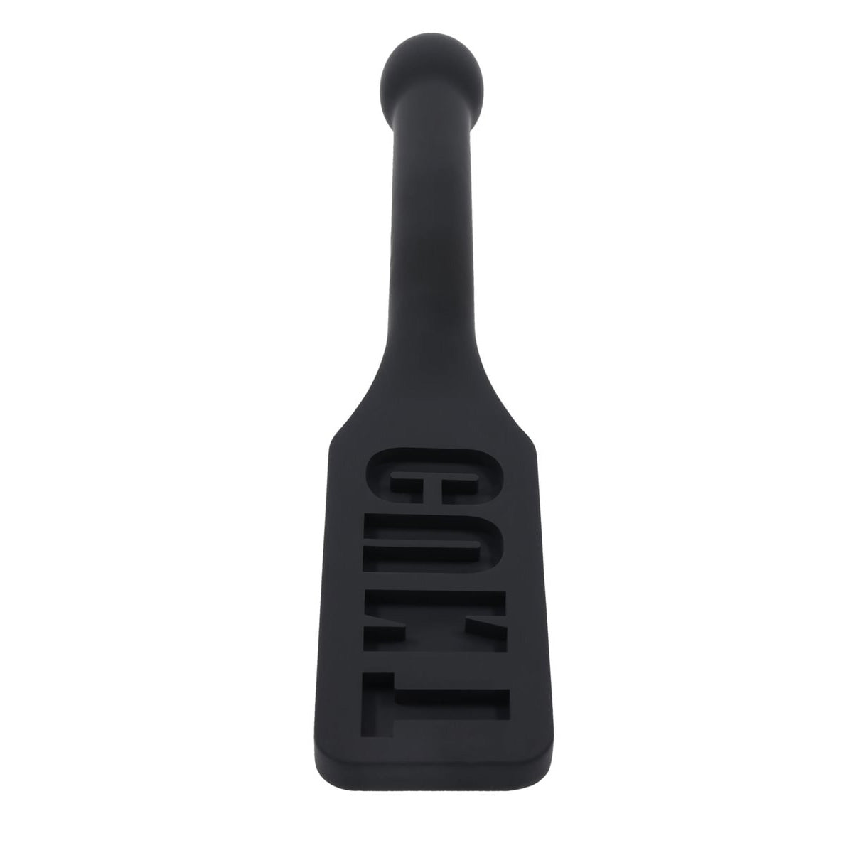 EDGE CUNT Silicone Paddle - Black Silicone Paddle with Insertable Handle - SS98056