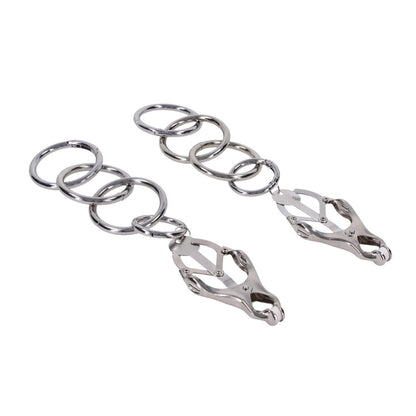 EDGE Tuggable Clover Clamps - Metal Nipple Restraints - SS98064