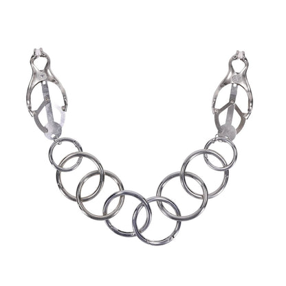 EDGE Tuggable Clover Clamps - Metal Nipple Restraints - SS98064