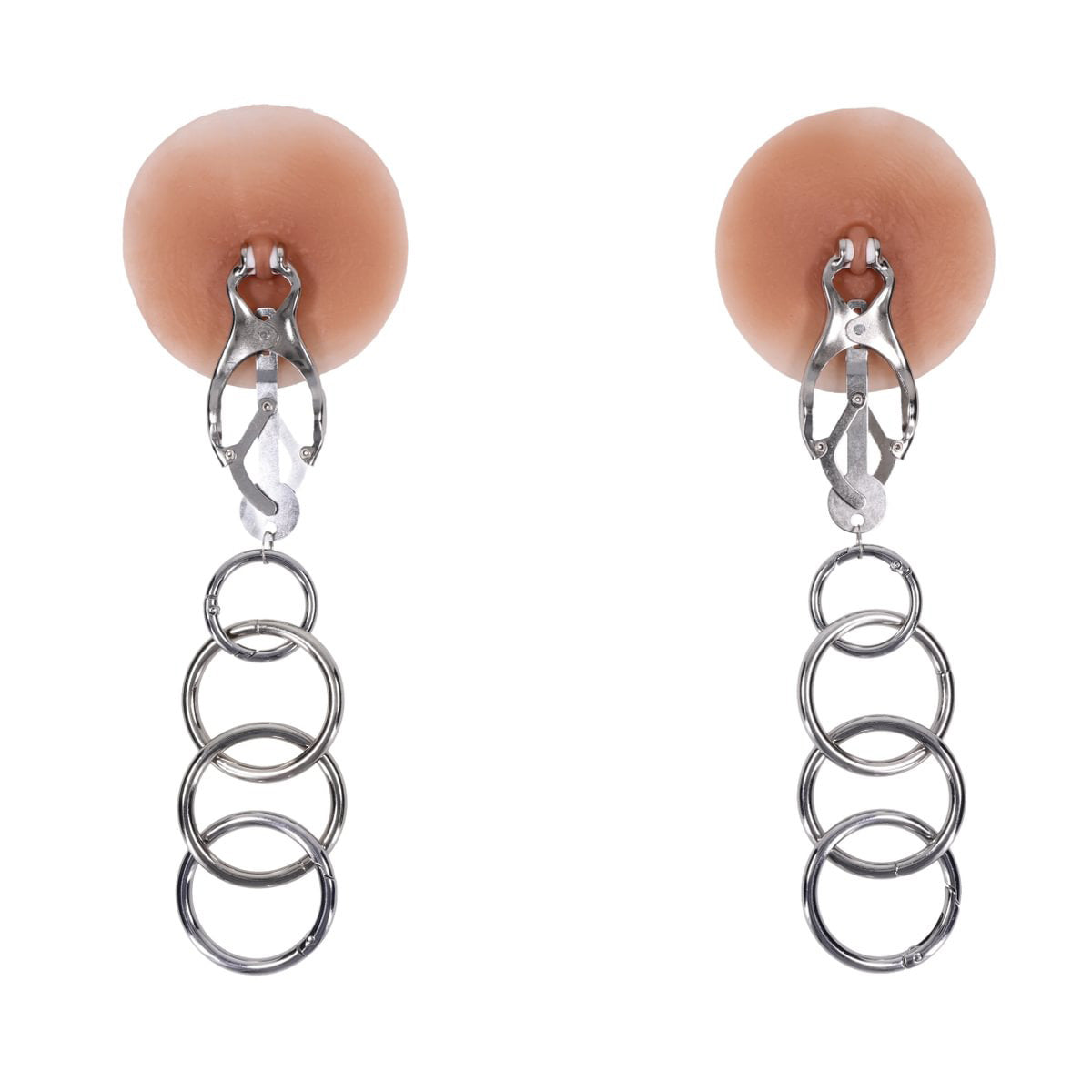 EDGE Tuggable Clover Clamps - Metal Nipple Restraints - SS98064