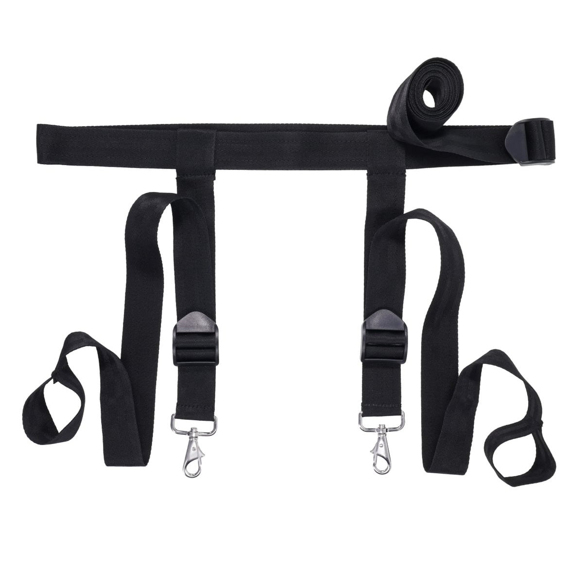 EDGE Adjustable Door Restraints - Black Restraints (Cuffs not included) - SS98066