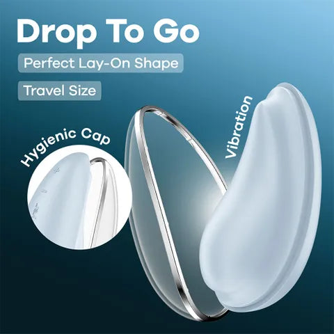 Satisfyer Drop To Go - Blue USB Rechargeable Clitoral Stimulator