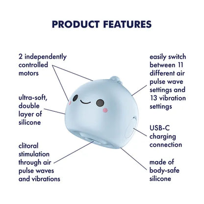 Satisfyer Mochi - Frost Blue USB Rechargeable Air Pulse Stimulator