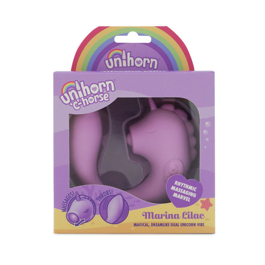 Unihorn - C Horse - Marina Lilac - Lilac USB Rechargeable Dual Unicorn Vibrator-UNICML