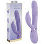 VIVE Pallina - Purple - Purple 25 cm USB Rechargeable Tapping Rabbit Vibrator-VIVE065LAV