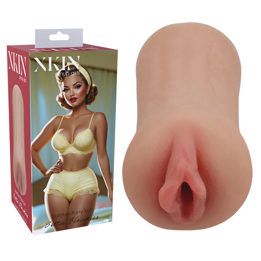 XKIN PinUp Girls - Bettie Blowkiss - Tan 12 cm Vagina Stroker - XKN001TAN