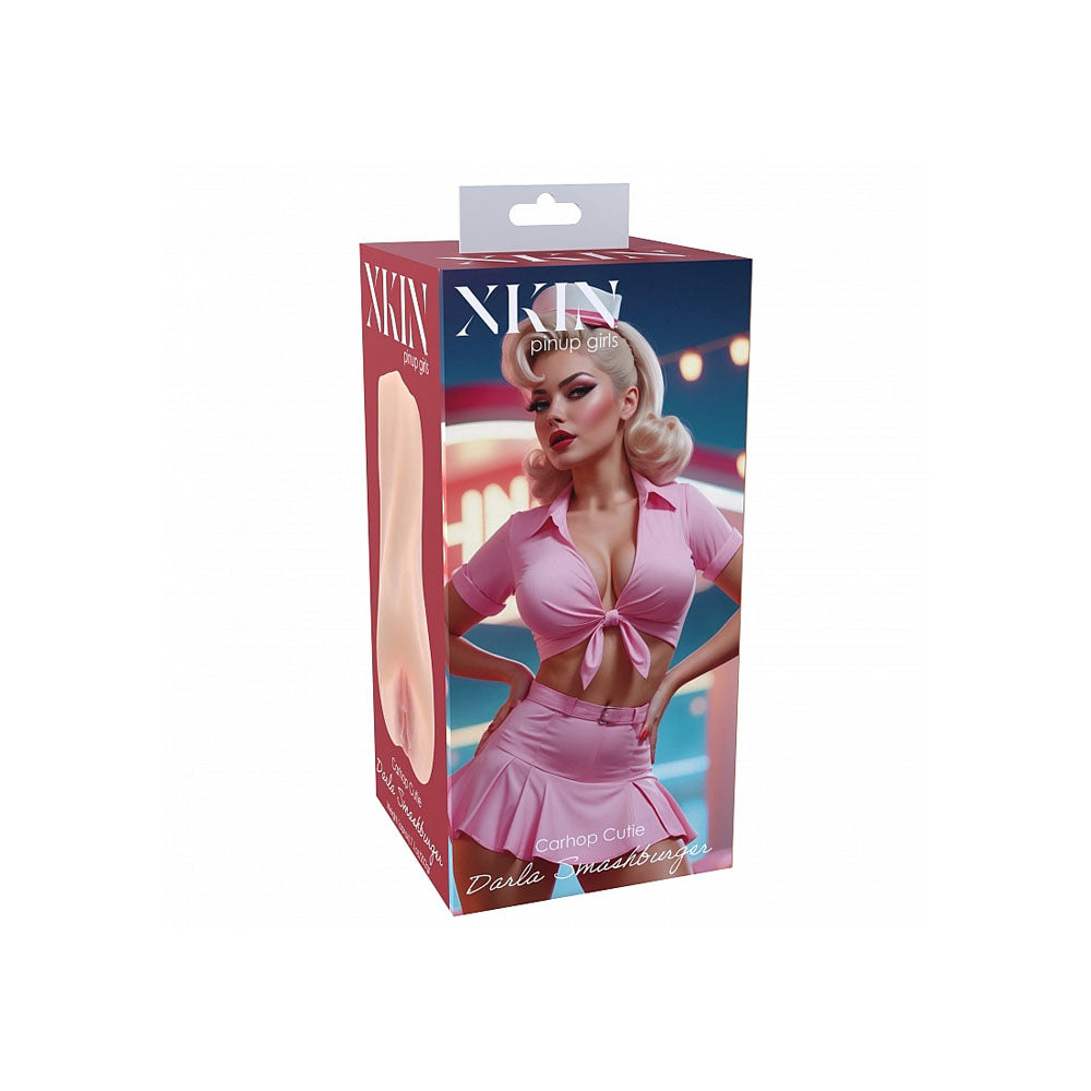 XKIN Pinup Girls - Darla Smashburger - Flesh 12.5 cm Vagina Stroker - XKN005FLE