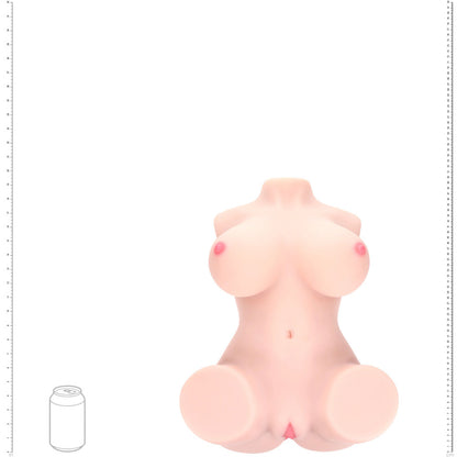 XKIN Bodyforms - Aveline Luxe - Flesh Lifelike Mini Torso Masturbator - XKN029FLE