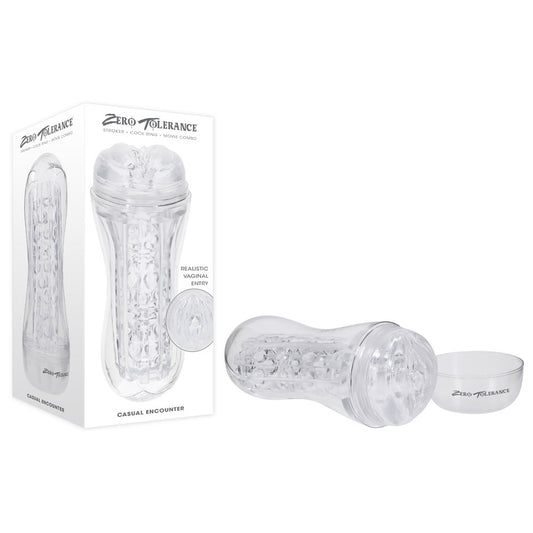 Zero Tolerance CASUAL ENCOUNTER - Clear Vagina Stroker-ZE-MS-6121-2