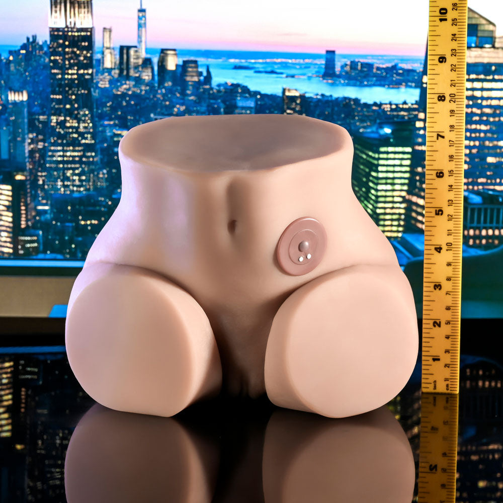 Zero Tolerance LETS GET READY TO RUMBLE - Flesh USB Rechargeable Vibrating Doggy Style Torso Masturbator - ZE-RS-7678-2